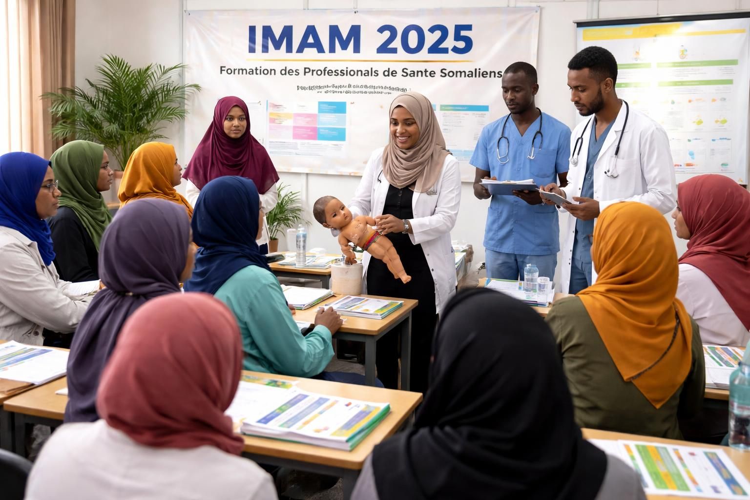l'oms et echo collaborent pour former les professionnels de santé somaliens aux nouvelles directives visant à protéger les enfants de la malnutrition, renforçant ainsi les soins et le bien-être infantile.