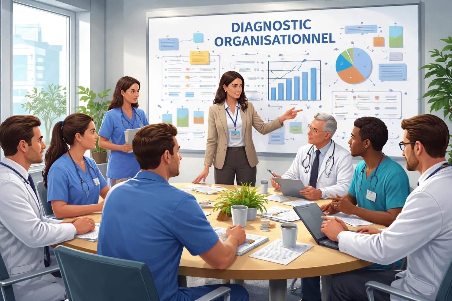 le nouveau directeur du ghbs réalise un diagnostic initial afin de rétablir une ambiance de travail sereine et harmonieuse au sein de l'établissement.