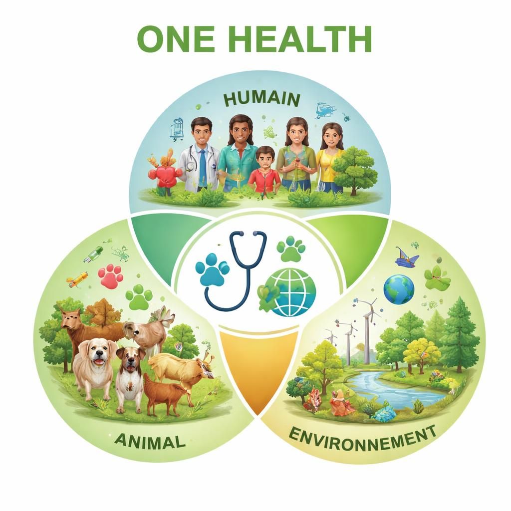 découvrez l'approche one health qui intègre la santé humaine, animale et environnementale pour promouvoir une santé globale et durable.