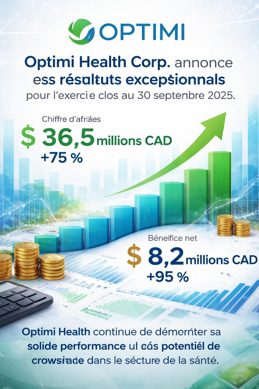 découvrez les résultats financiers d'optimi health corp. pour l'exercice clos au 30 septembre 2025, avec une analyse détaillée de ses performances et perspectives.