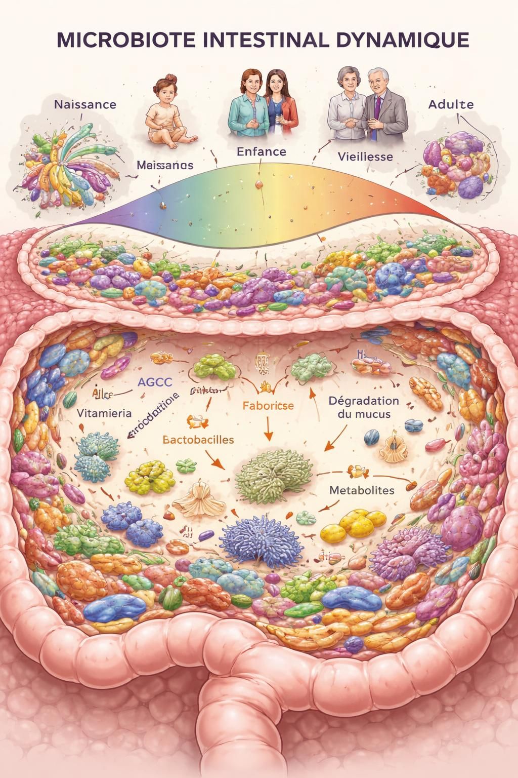 découvrez comment une étude française révèle l'influence des microbes intestinaux sur la santé tout au long de la vie, mettant en lumière leur rôle crucial dans le bien-être.