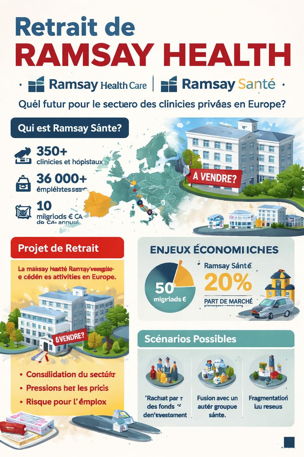 découvrez comment ramsay health care, leader australien des cliniques privées, envisage de se retirer de ramsay santé, marquant un tournant majeur dans le secteur de la santé privée en france.