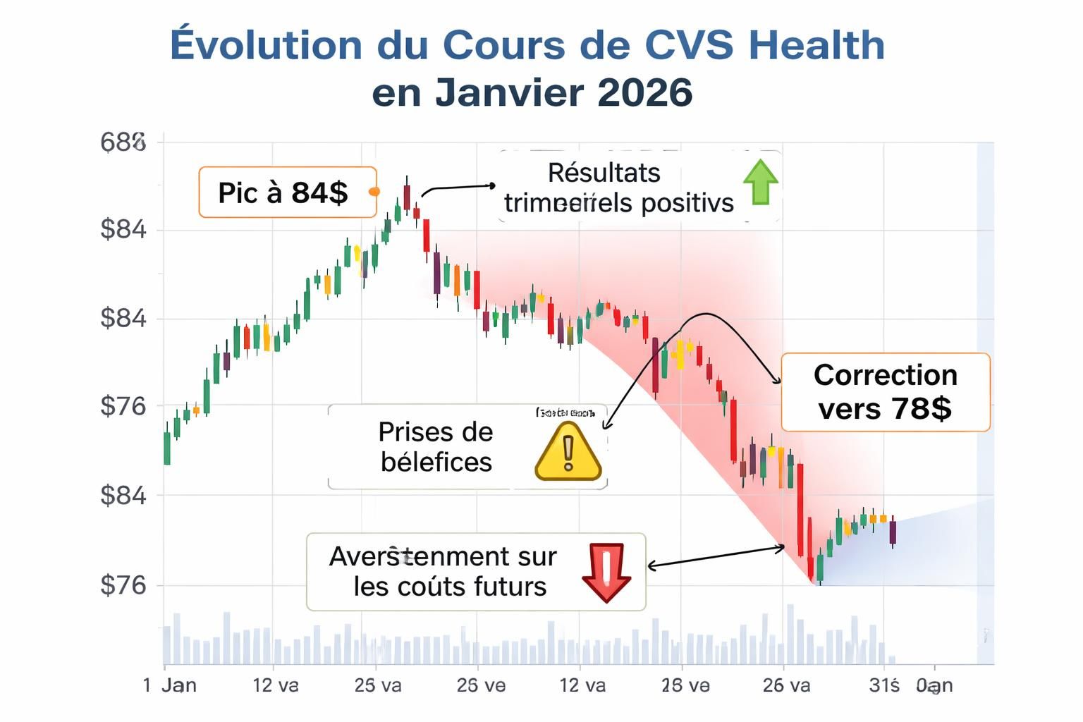 découvrez pourquoi l'action cvs health a atteint 84 $ en janvier et les informations clés que tout investisseur doit connaître pour prendre des décisions éclairées.