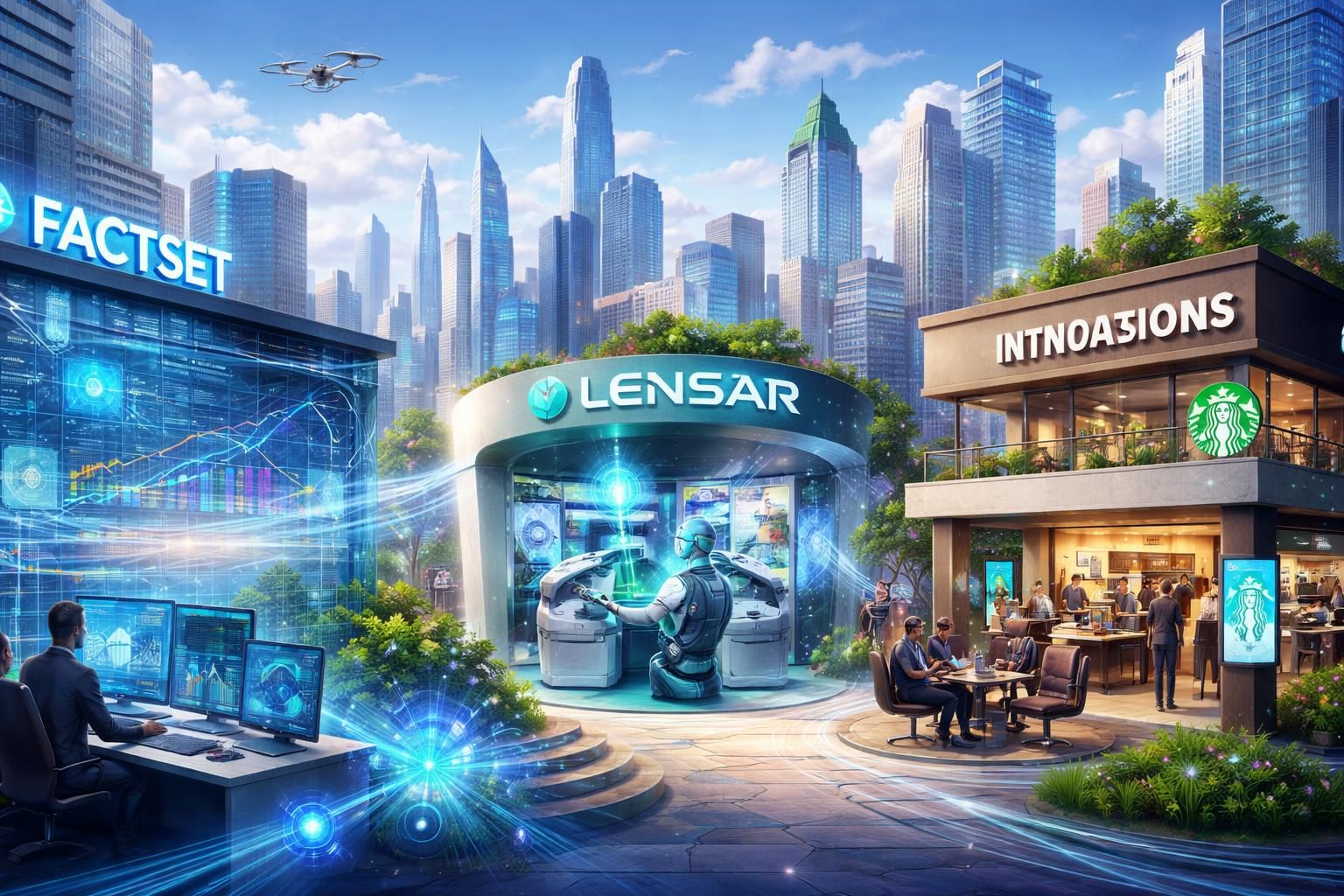 découvrez un panorama de l'innovation aux états-unis avec un focus sur les entreprises factset, lensar et starbucks, explorant leurs innovations majeures et leurs impacts dans leurs secteurs respectifs.