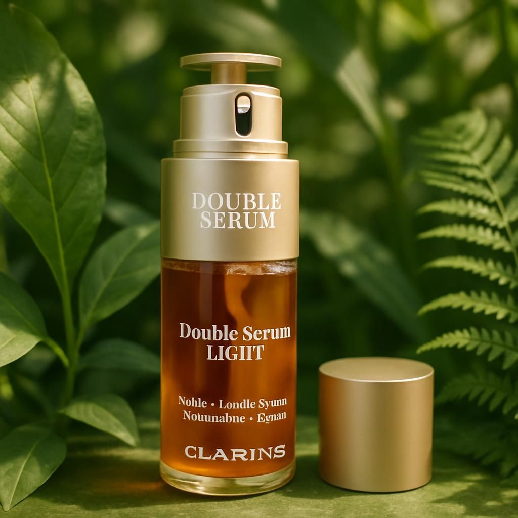 Découvrez le Clarins Double Serum, un sérum raffermissant qui illumine votre peau avec une texture légère et agréable. Révélez un teint éclatant et une peau visiblement plus ferme.