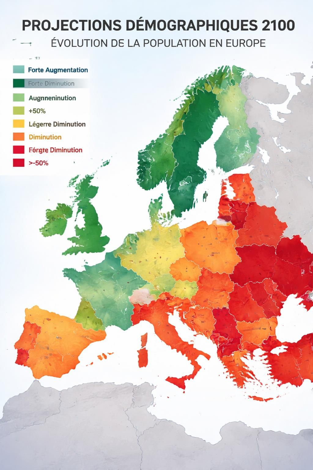 découvrez comment la démographie en déclin de l'union européenne entraînera une perte de 12 % de sa population d'ici 2100 et quels sont les pays les plus affectés par ce phénomène.