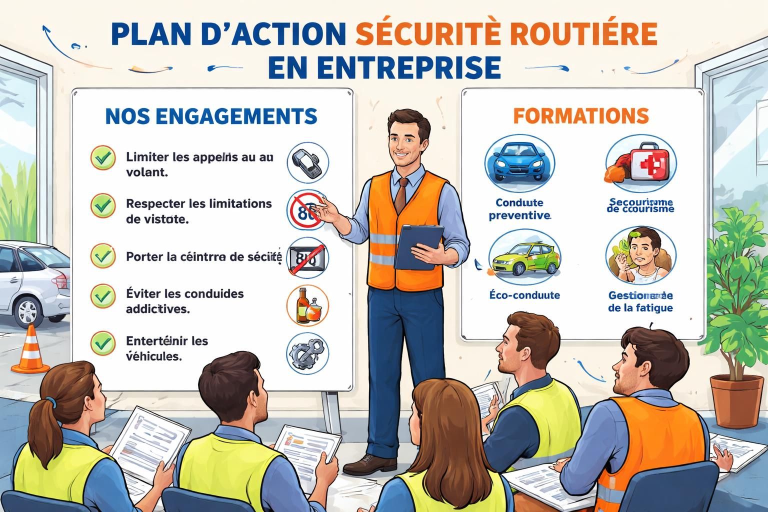 découvrez comment un nombre croissant d’entreprises investissent dans la sensibilisation de leurs employés à la sécurité routière pour prévenir les accidents et promouvoir un environnement de travail sûr.