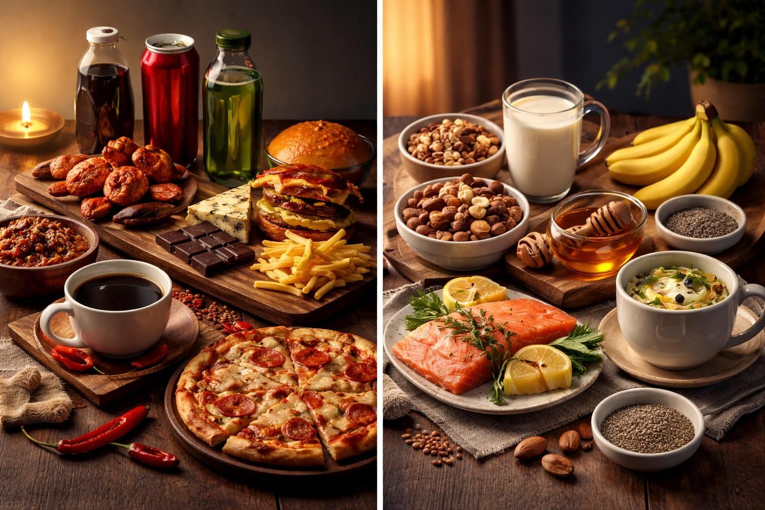 insomnies : apprenez quels aliments éviter et lesquels privilégier pour améliorer votre sommeil et profiter d'une nuit réparatrice.