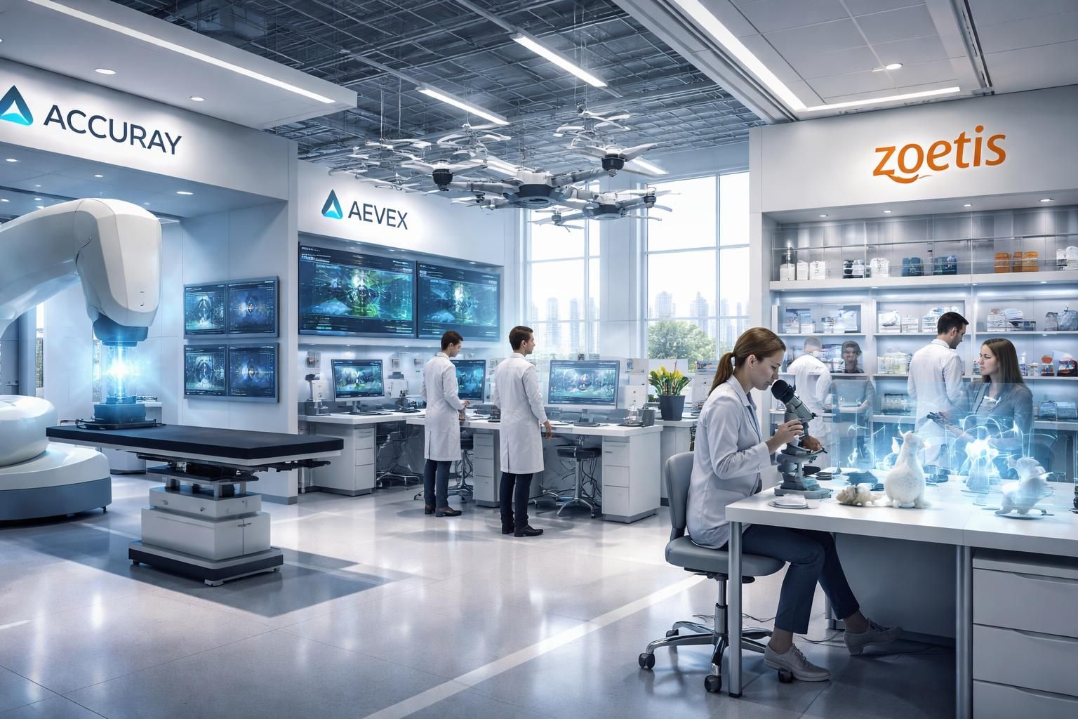 découvrez un panorama des dernières avancées de la recherche aux états-unis, avec un focus spécial sur les innovations et contributions d'accuray, aevex et zoetis dans leurs domaines respectifs.