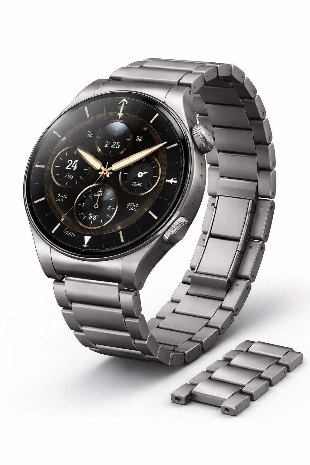 profitez de la promotion exceptionnelle huawei et économisez 250 € sur la watch 5, une montre raffinée équipée d'un bracelet en titane, alliant élégance et performance.
