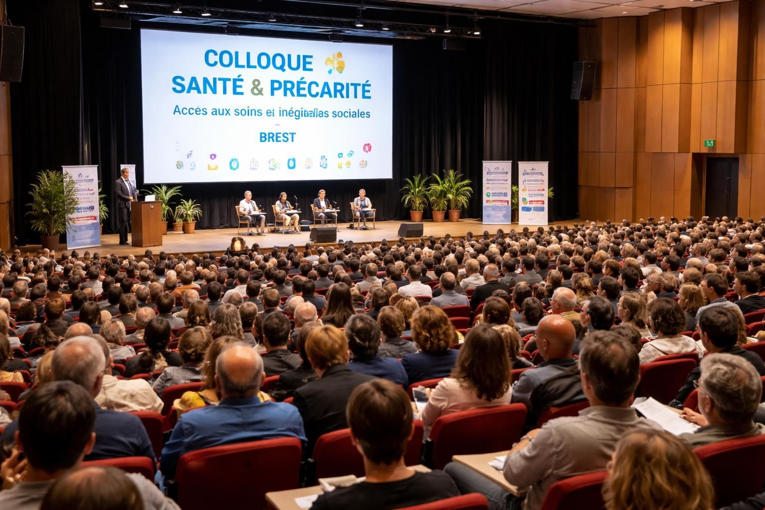 à brest, un colloque national rassemble 300 participants pour débattre des enjeux de l'accès aux soins face à la précarité et améliorer la santé pour tous.