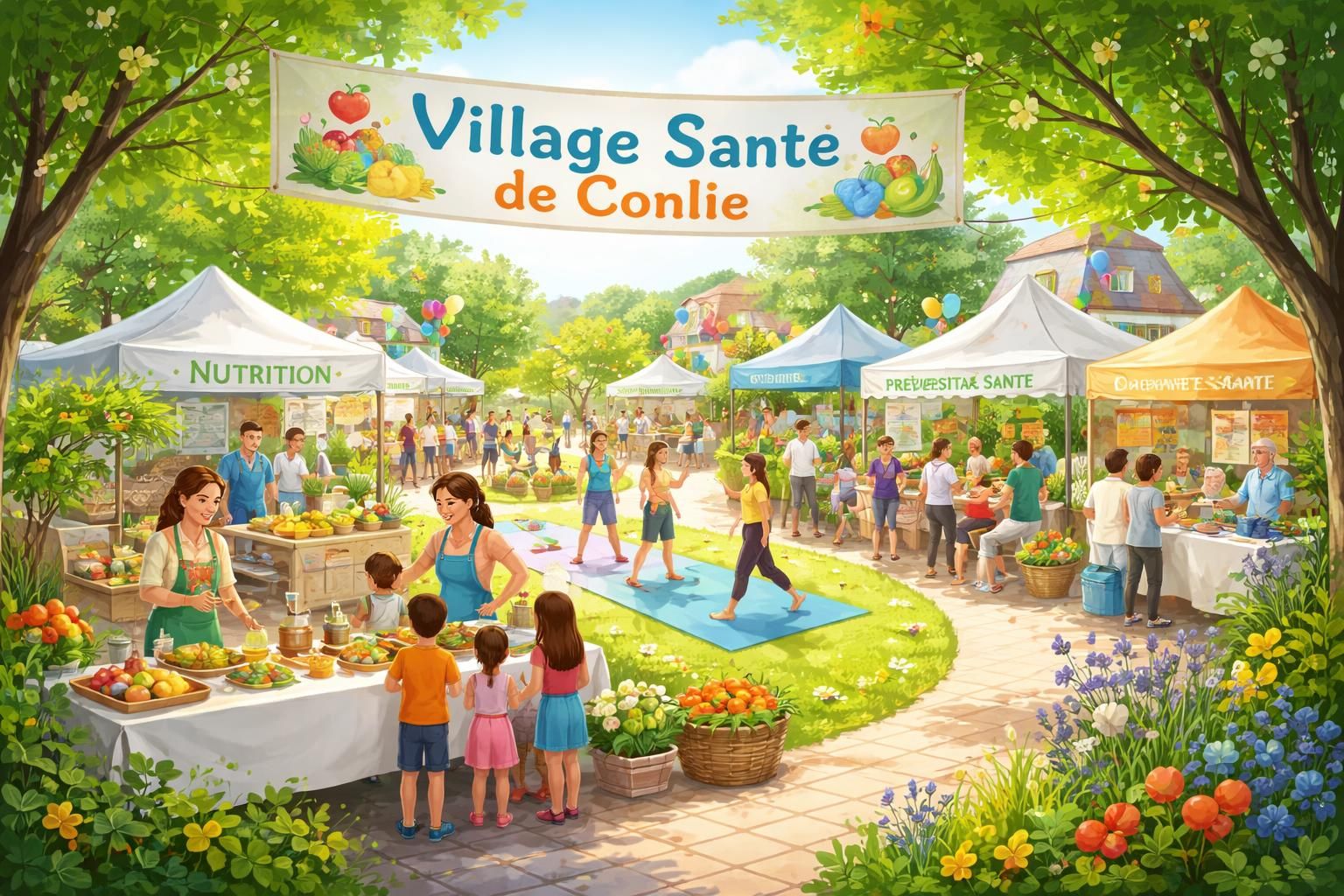 découvrez le village santé à conlie ce samedi après-midi, une occasion unique de participer à des animations et ateliers pour prendre soin de votre bien-être au cœur de la commune.