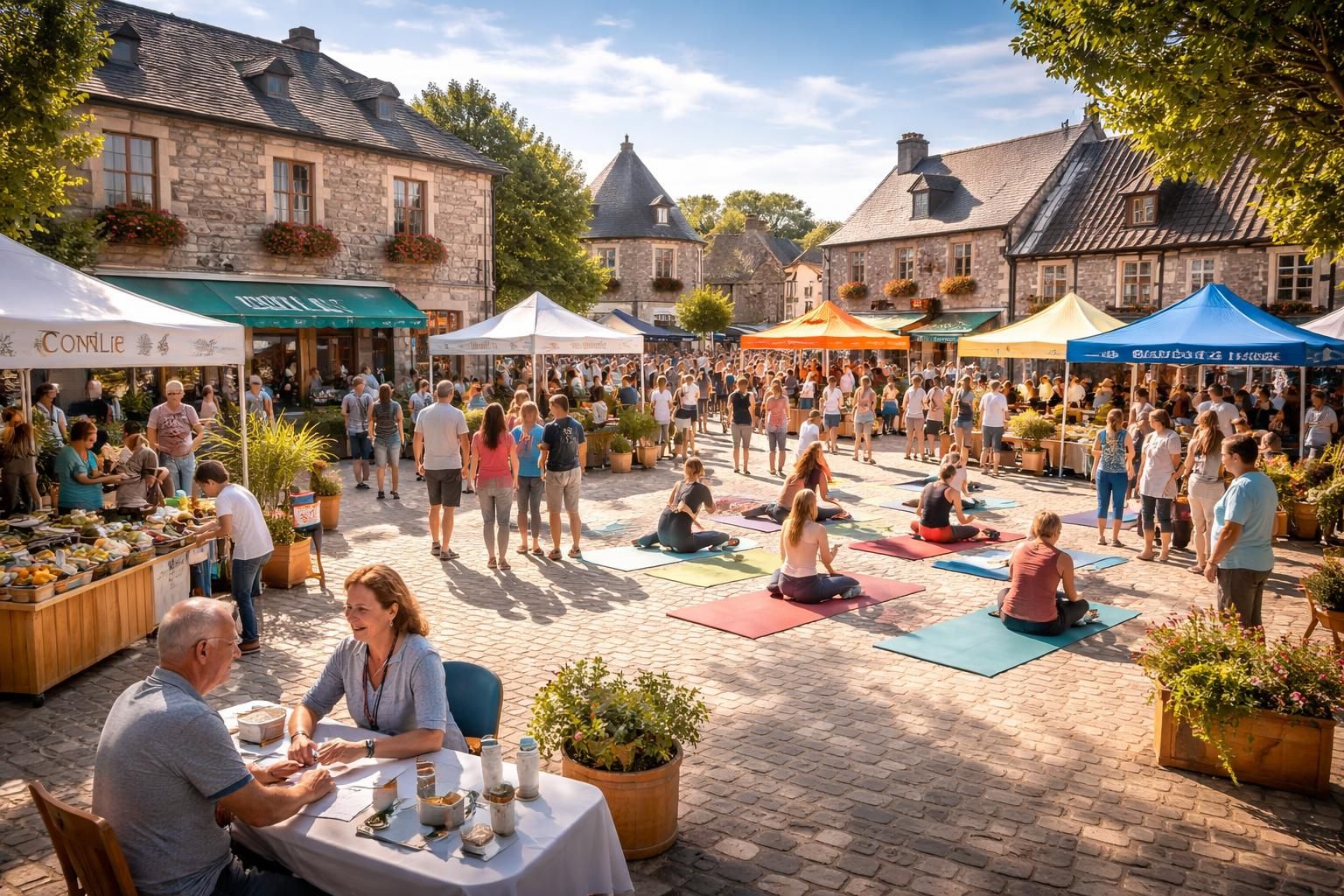 découvrez le village santé ce samedi après-midi à conlie et profitez d'activités, conseils et animations pour toute la famille au cœur de la commune.